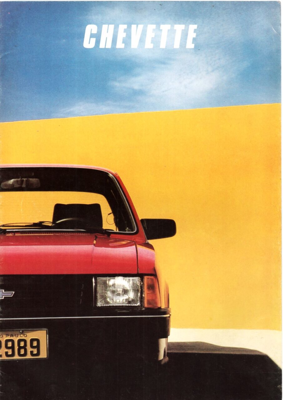 | Casa do Colecionador Folder Propaganda Antiga Chevrolet Chevette E Marajo - 1989