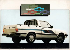 Folder Propaganda Antiga Chevrolet Chevy 500 - 1990