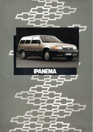 Folder Propaganda Antiga Chevrolet Ipanema - 1990