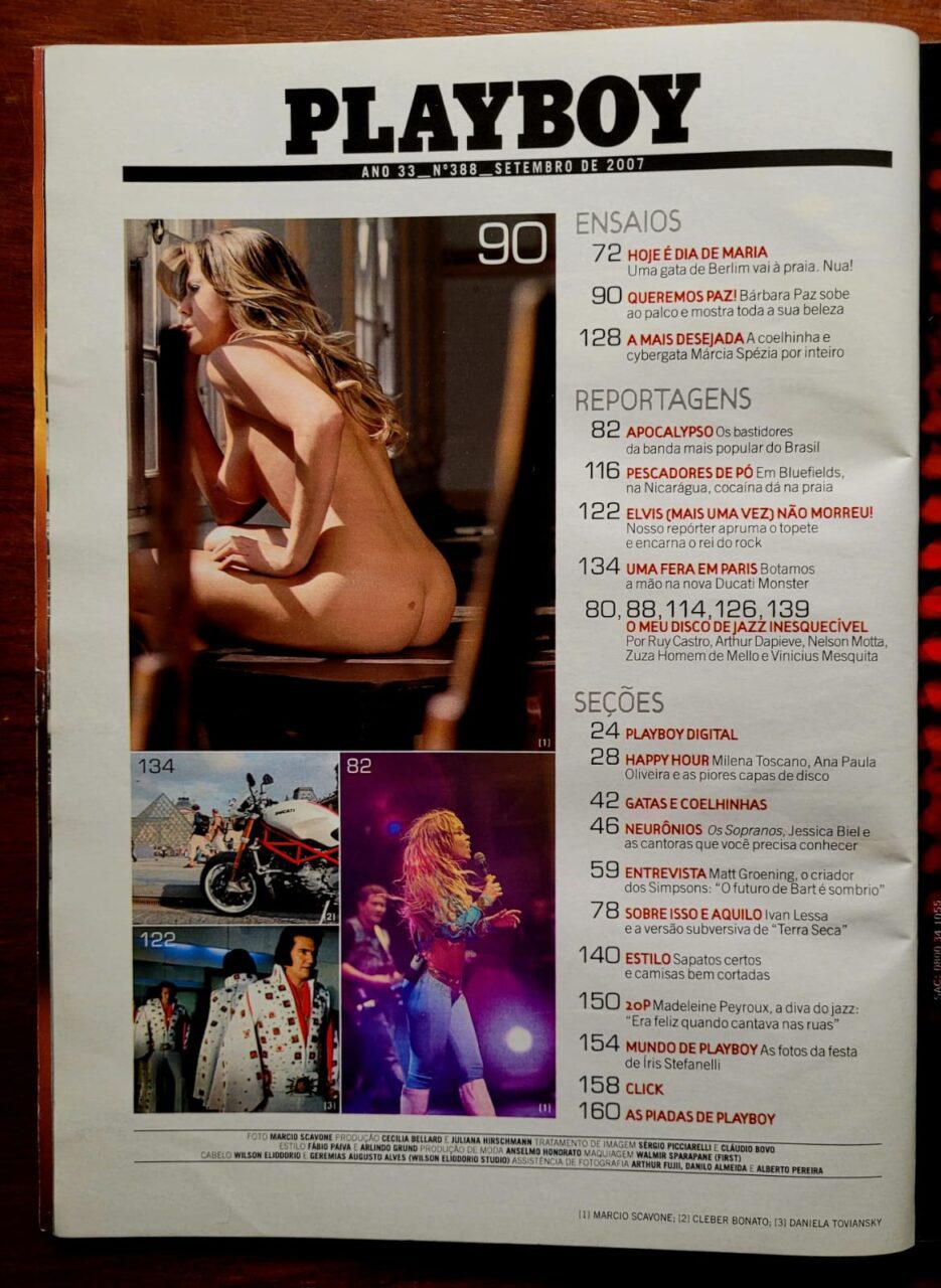 | Casa do Colecionador Playboy No 388 Setembro 2007 Barbara Paz Revista Com Poster 2