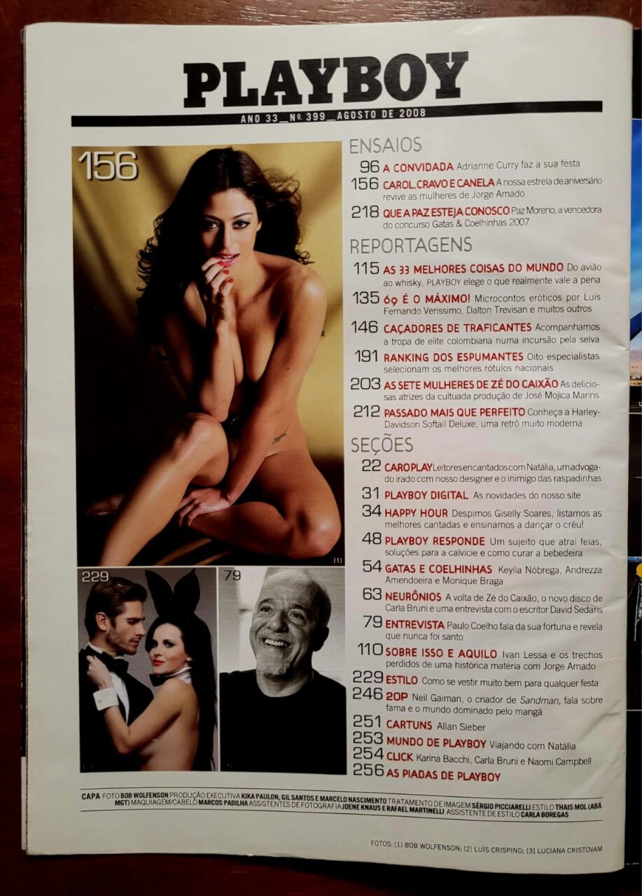 | Casa do Colecionador Playboy No 399 Agosto 2008 Carol Castro Edicao De Aniversario 33 Anos Revista Com Poster 2