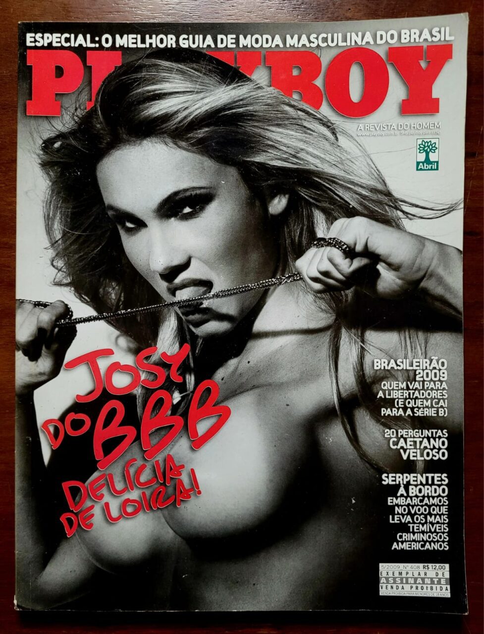 | Casa do Colecionador Playboy No 408 Maio 2009 Josy Oliveira Do Bbb 9 Revista Com Poster