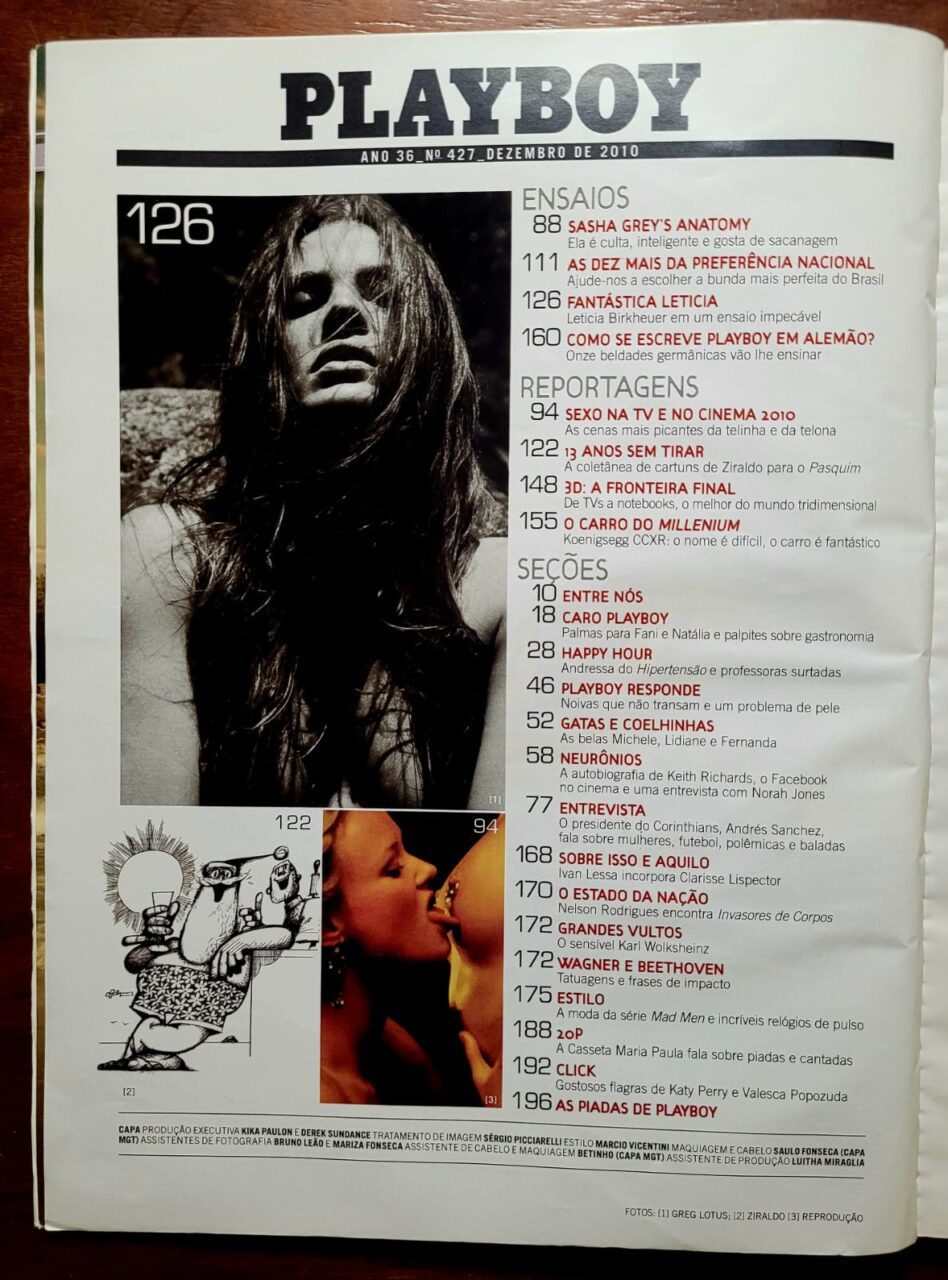 | Casa do Colecionador Playboy No 427 Dezembro 2010 Leticia Birkheuer Menina Fantastica Revista Com Poster 2
