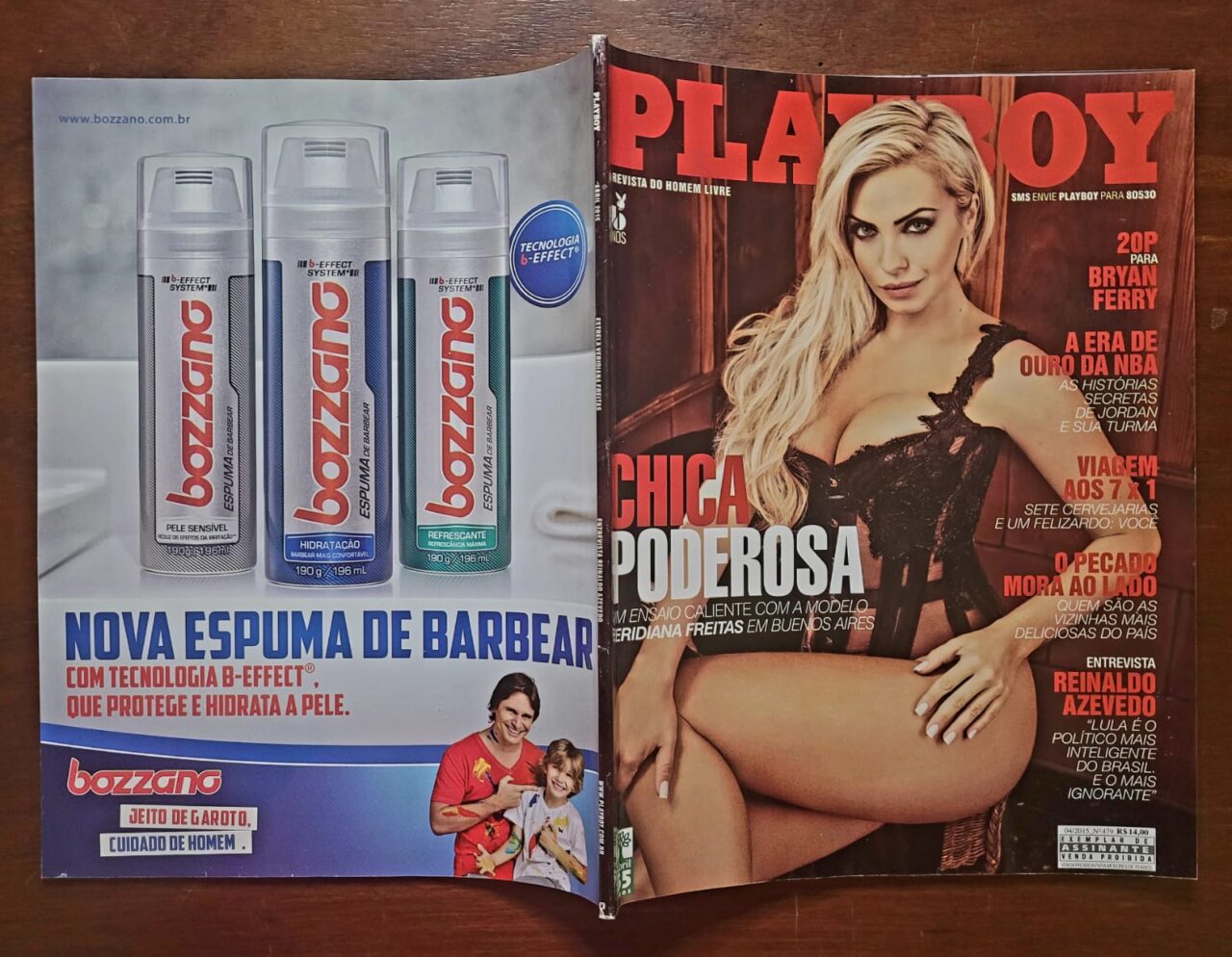 | Casa do Colecionador Playboy No 479 Abril 2015 Veridiana Freitas Revista Com Poster 3