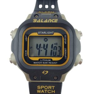 Relógio Balance Digital Mod Bll22131 Unisex a Prova D`Água Retrô
