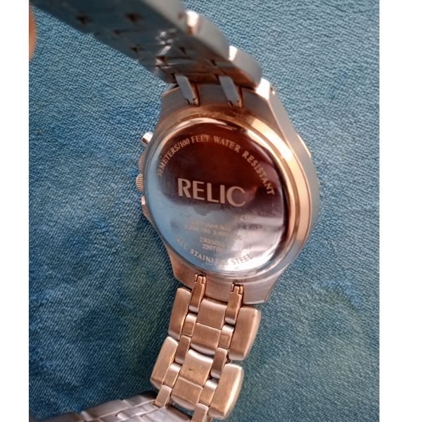 | Casa do Colecionador RELÓGIO RELIC ANTIGO WATER RESISTENT. 30 MTS US PATENT
