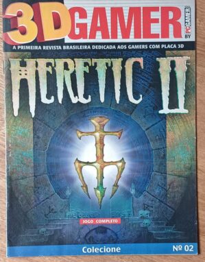 Revista 3d gamer 2. Heretic 2 sem o cd do jogo
