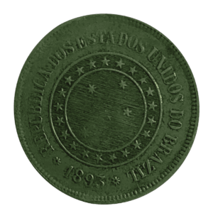 100 Réis 1893 República do Brasil Sku 2206