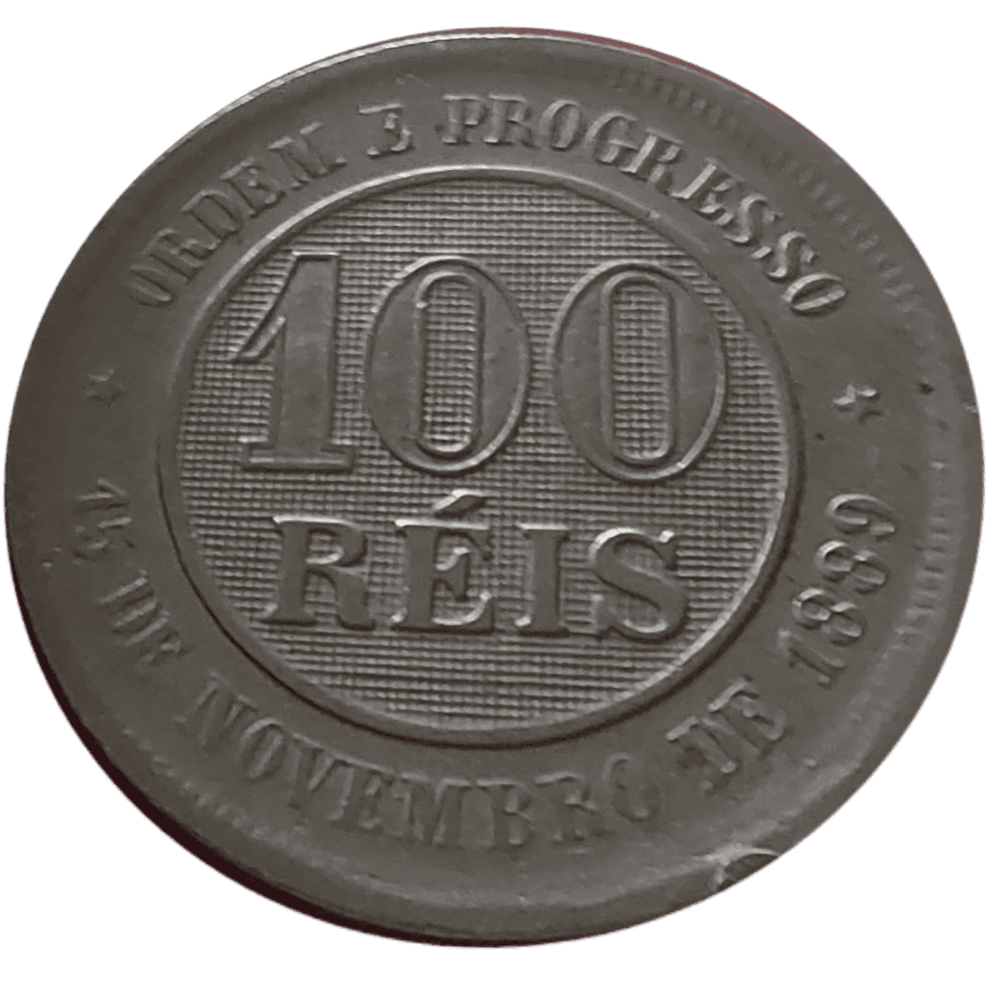 | Casa do Colecionador 100 Réis 1898 República Sku 2232