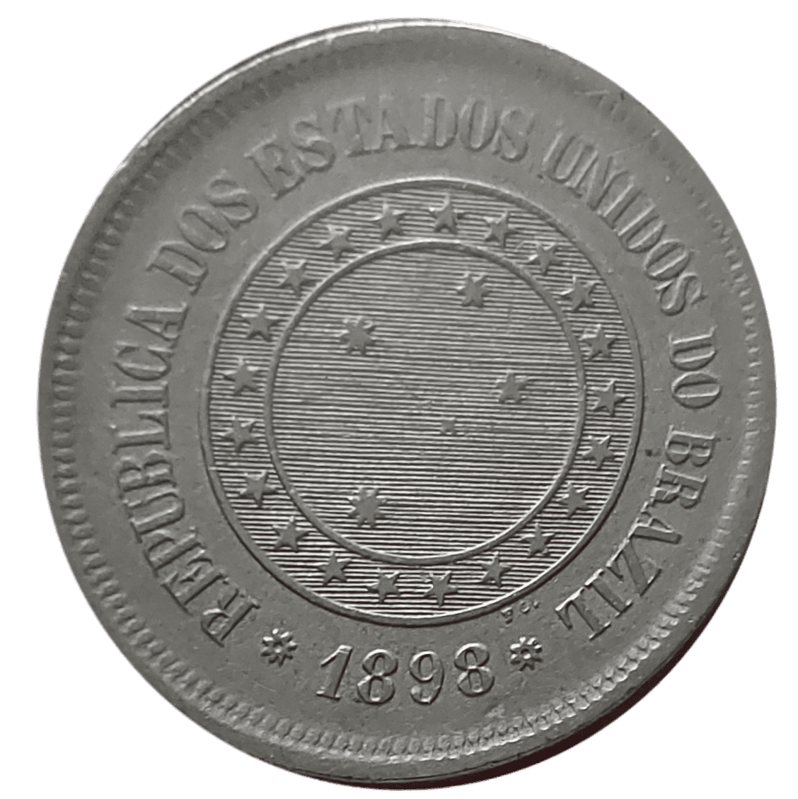 | Casa do Colecionador 100 Réis 1898 República Sku 2232