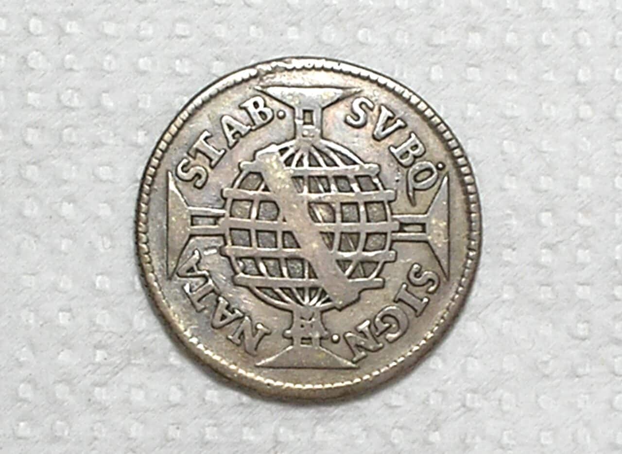 | Casa do Colecionador 160 Réis - 1749 / Cunhada para o Maranão - Sem Letra monetária R / Variante 1a / Prata / Escassa / Soberba / box100m