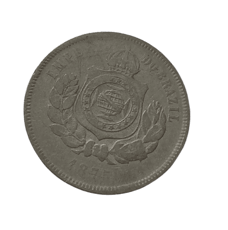| Casa do Colecionador 200 Réis 1875 pç chave/escassa Sku 2231