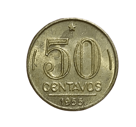 | Casa do Colecionador 50 Centavos 1955 Sob. SKU 2209