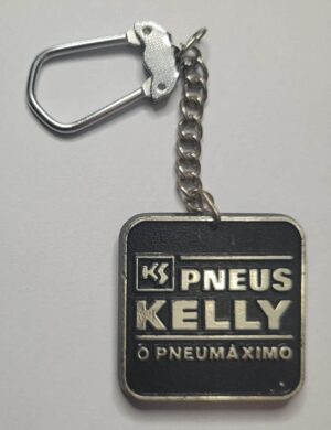 Chaveiro Antigo de Plástico Rígido Publicitário - Pneus Kelly “O Pneumáximo”
