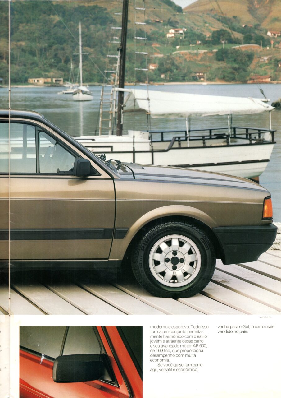 | Casa do Colecionador Folder Propaganda De Concessionaria VW Gol Gl Cl - 1988