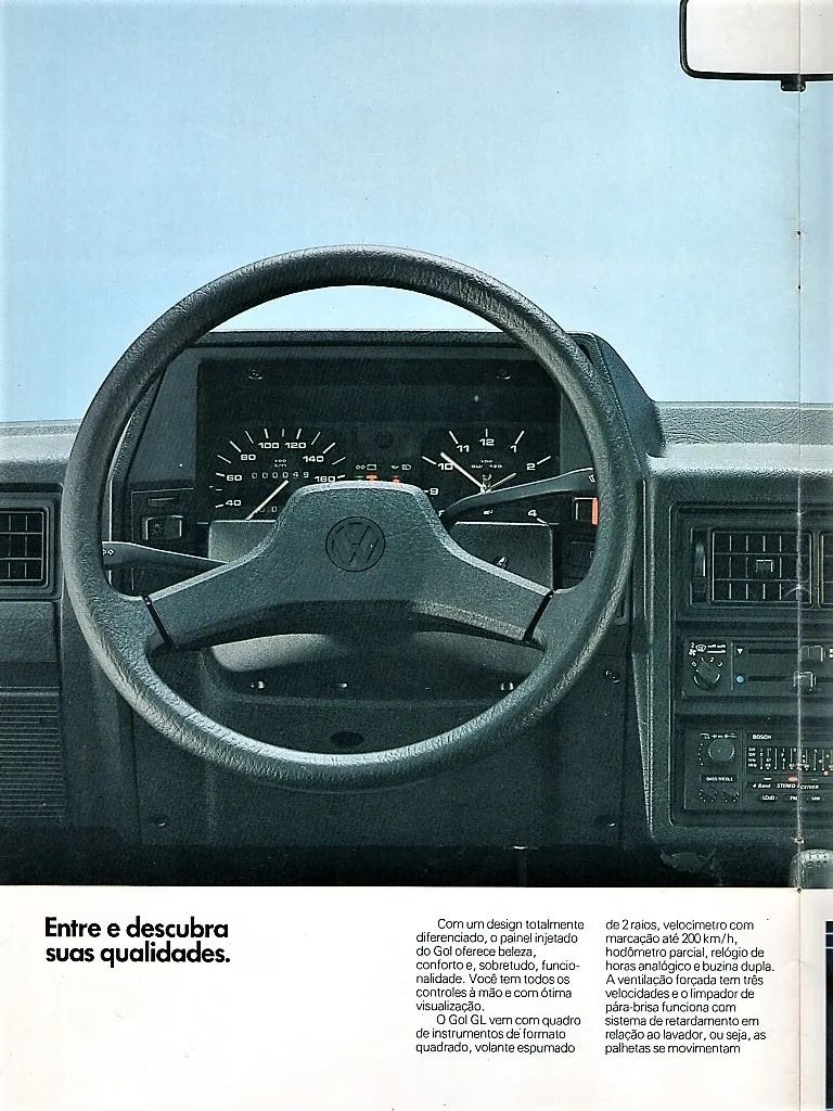 | Casa do Colecionador Folder Propaganda De Concessionaria VW Gol Gl Cl - 1988