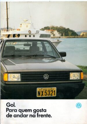 Folder Propaganda De Concessionaria VW Gol Gl Cl - 1988