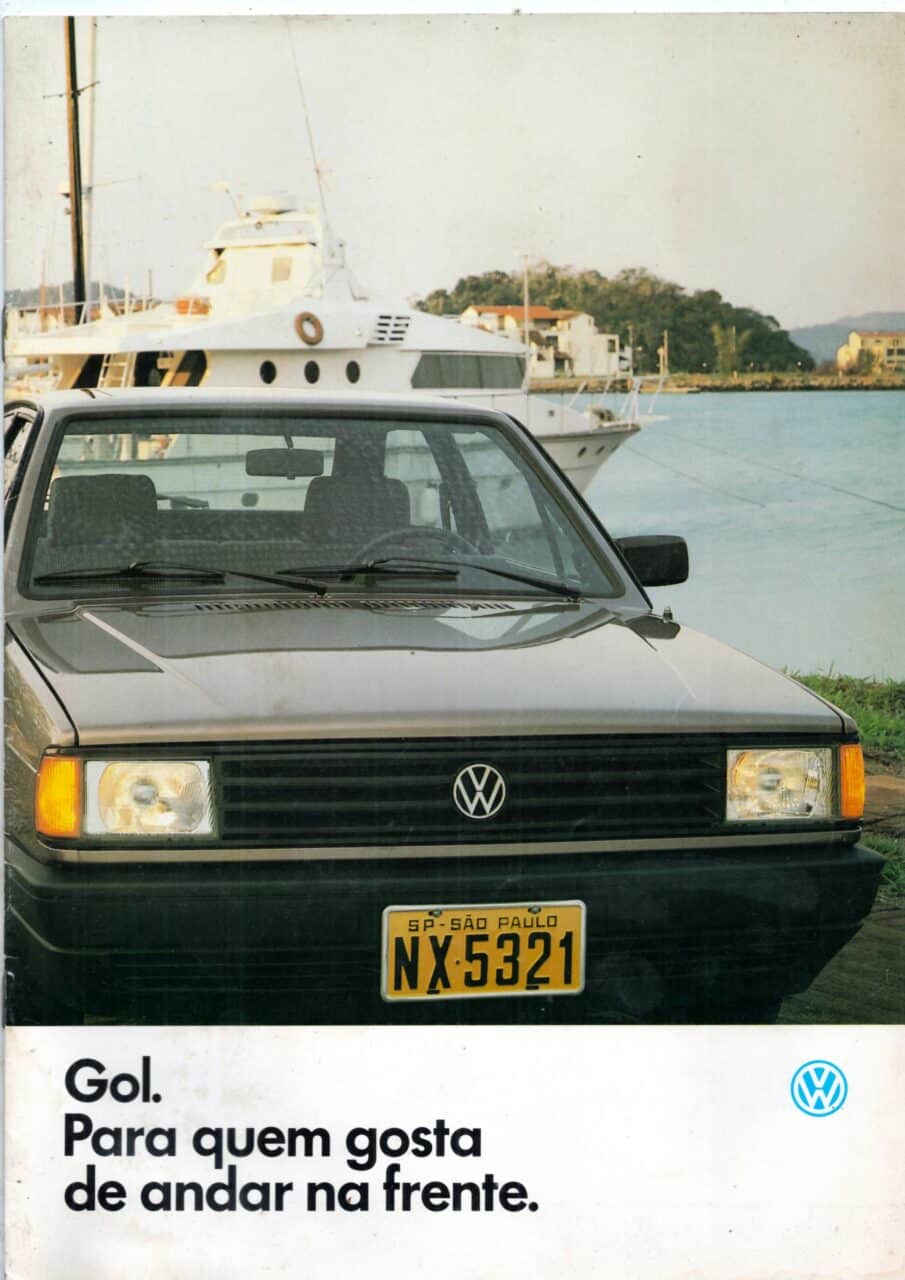 | Casa do Colecionador Folder Propaganda De Concessionaria VW Gol Gl Cl - 1988