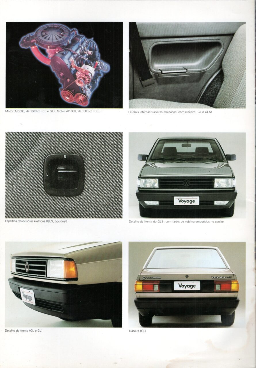 | Casa do Colecionador Folder Propaganda De Concessionaria VW Voyage 1988