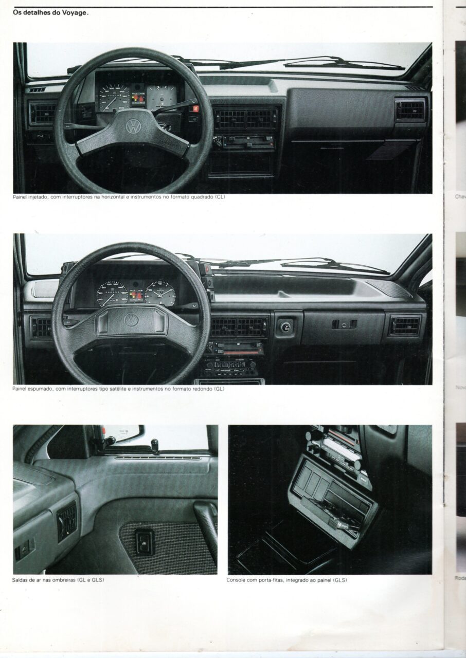 | Casa do Colecionador Folder Propaganda De Concessionaria VW Voyage 1988