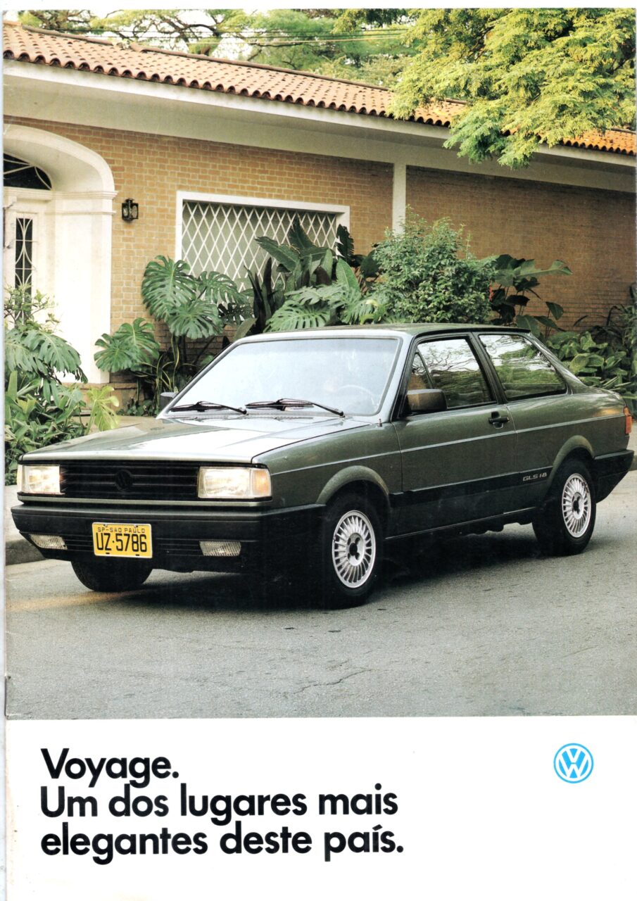 | Casa do Colecionador Folder Propaganda De Concessionaria VW Voyage 1988