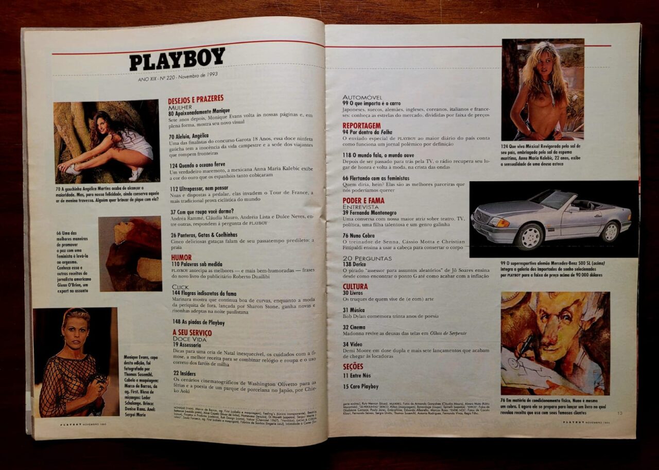 | Casa do Colecionador Playboy Nº 220 (Novembro/1993) Monique Evans | Revista com Pôster