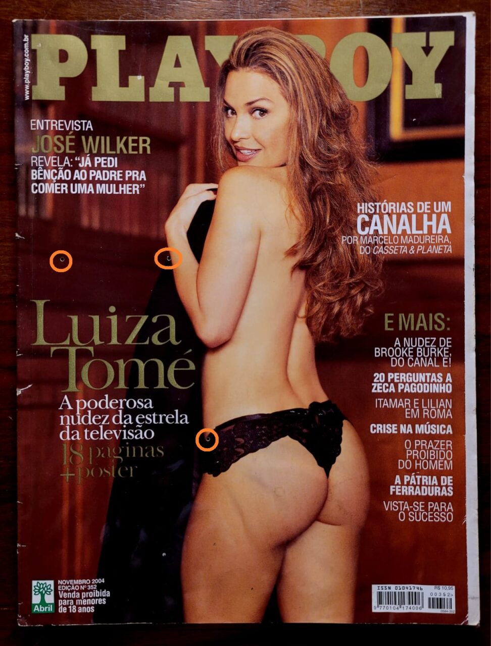 | Casa do Colecionador Playboy Nº 352 - Luiza Tomé (Revista com Pôster) Novembro 2004