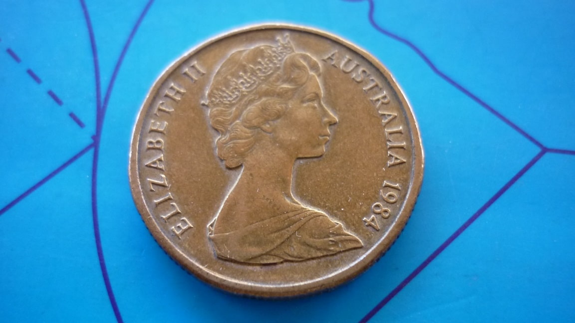 | Casa do Colecionador 1 DOLAR AUSTRALIA 1984 CIRCULADO .