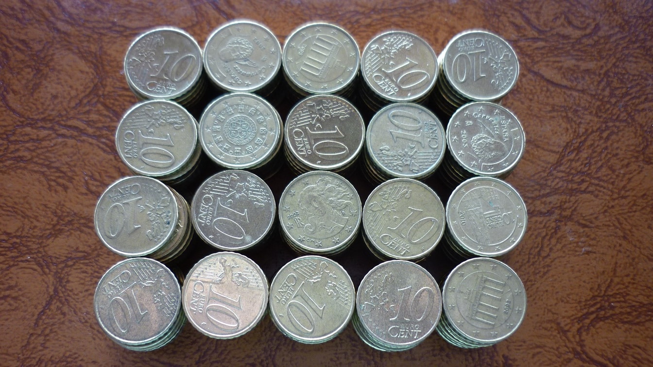 | Casa do Colecionador 100 MOEDAS DE 10 CENTAVOS DE EURO PARA FAZER ALIANÇA VER FOTOS.