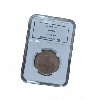 40 Réis 1908 Vintém Sob/FC Sku 2305