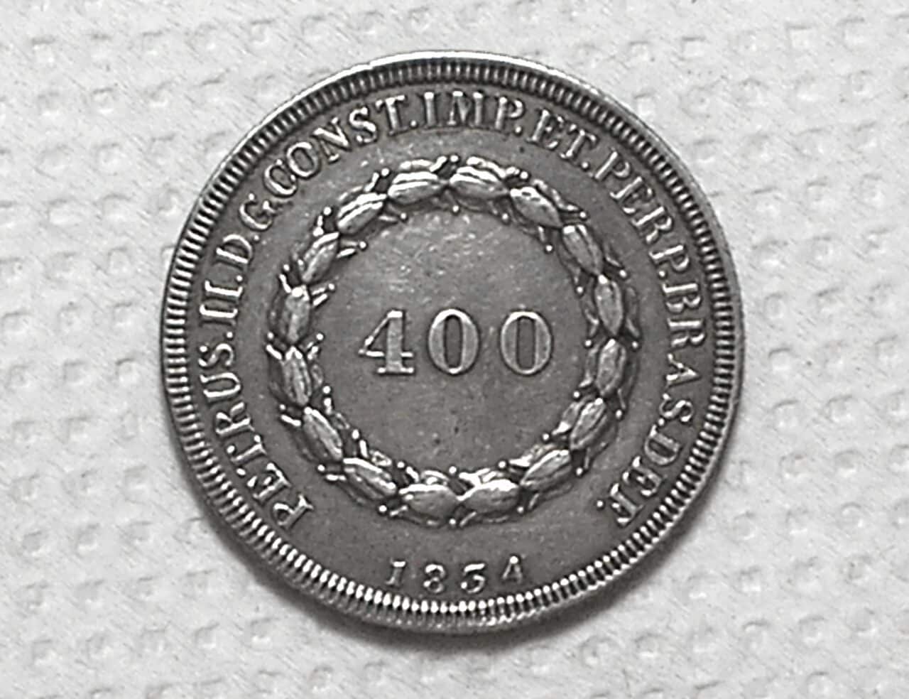| Casa do Colecionador 400 Réis - 1834 / Série de Cruzados / Sob / Prata / box100m