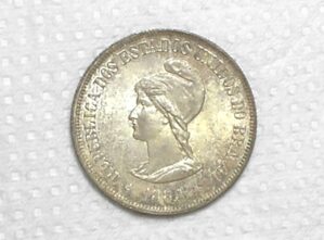 500 Réis - 1889 / República / Flor de Cunho - Linda Patina do guardado / Prata / Cod.Alb