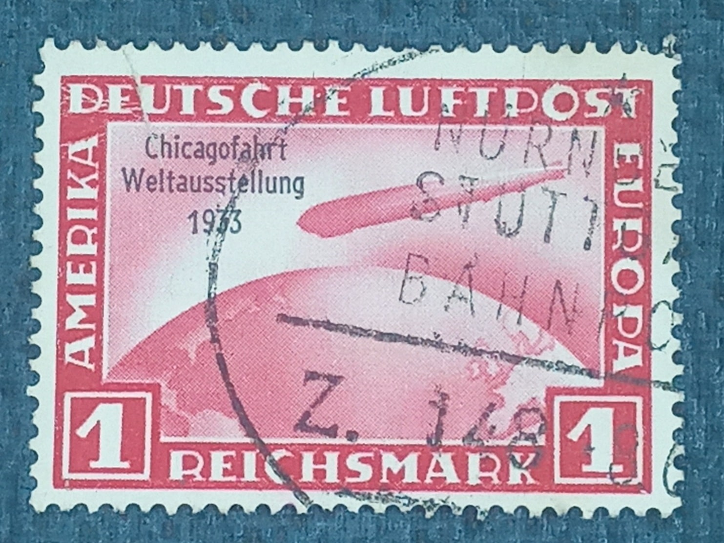 | Casa do Colecionador ALEMANHA - DEUTSCHES REICH selo stamp Mi. #456 flugpost POLAR 1931