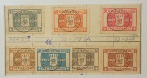 ALEMANHA - WURTTEMBERG - OLD GERMANY - selo stamp Mi #123-129 SERIE COMPLETA - 1916