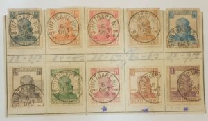 ALEMANHA - WURTTEMBERG - OLD GERMANY - selo stamp Mi #241-250 - SERIE COMPLETA - 1916
