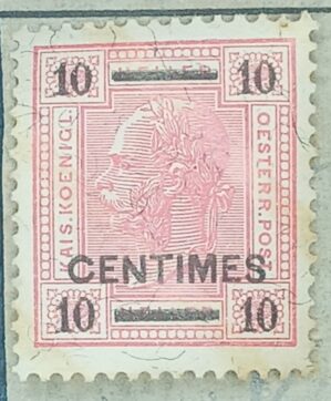 AUSTRIA - ESCRITORIO EM CRETA - selo stamp scott #2 - 10c - 1903-04