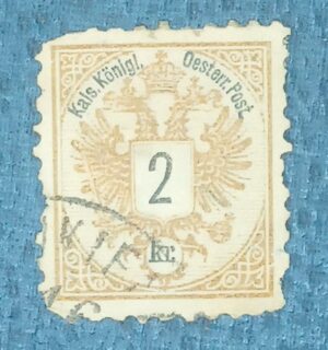 AUSTRIA - MONARQUIA - selo stamp scott #41 - 2Kr - 1883