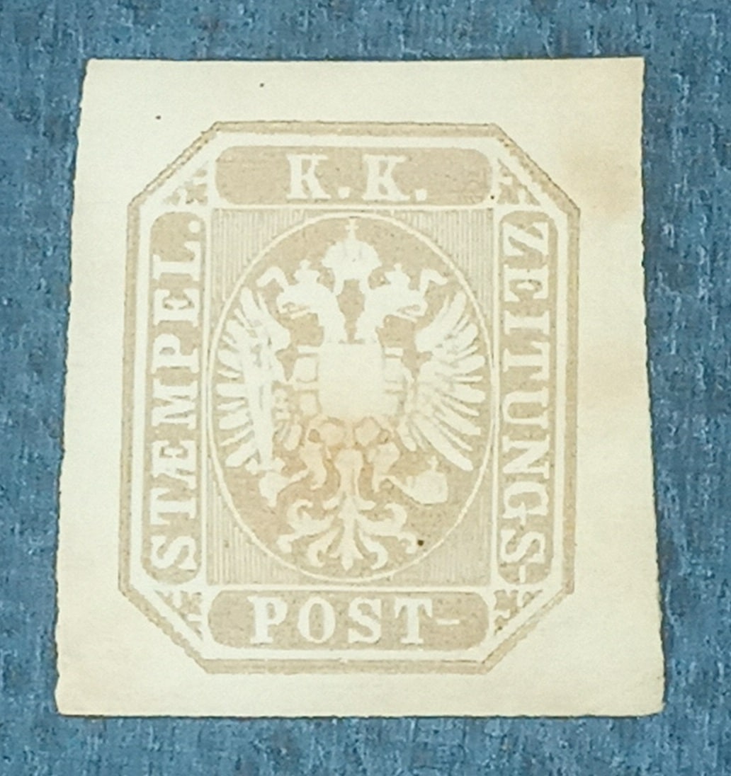 | Casa do Colecionador AUSTRIA - MONARQUIA - selo stamp scott #P8 - 1,05Kr - 1864