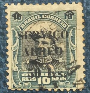 BRASIL- AÉREO OFICIAL - SELO RHM #A01.A5 - 10rs - SIRVIÇO AÉREO - 1927
