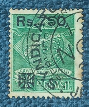 BRASIL- AÉREO- VARIG - SELO RHM #K15- 1.300rs - AVIAÇÃO - 1930