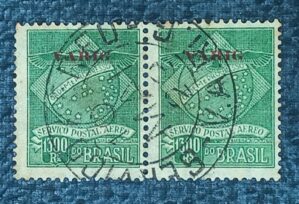 BRASIL- AÉREO- VARIG - SELO RHM #V03 - 1.3000rs - AVIAÇÃO - VARIGUINHO 1927