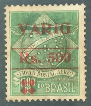 BRASIL- AÉREO- VARIG - SELO RHM #V11 - 1.3000rs - AVIAÇÃO - 1930