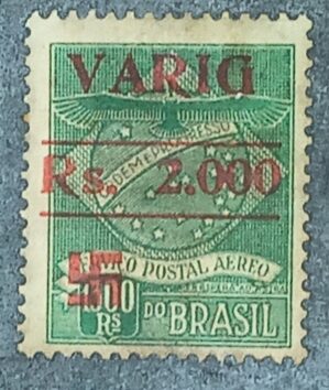 BRASIL- AÉREO- VARIG - SELO RHM #V14 - 1.3000rs - AVIAÇÃO - 1930