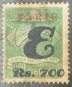 BRASIL- AÉREO- VARIG - SELO RHM #V16 - 1.3000rs - AVIAÇÃO - 1931