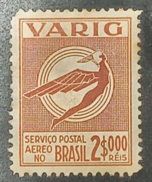 BRASIL- AÉREO- VARIG - SELO RHM #V51 - 2..000rs - AVIAÇÃO - 1934