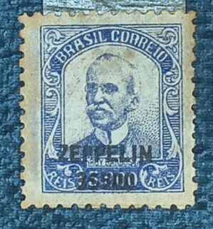 BRASIL- AÉREO- ZEPELLIN - SELO RHM #Z12- 3.500rs - AVIAÇÃO - 1932