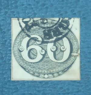 BRASIL- IMPÉRIO – SELO RHM #2 - 60rs - OLHO DE BOI, 1843