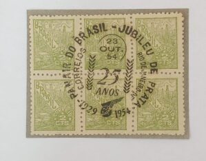 BRASIL- REPÚBLICA – AVIAÇÃO - QUADRA COMEMORATIVA PANAIR DO BRASIL 1954