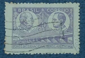 BRASIL- REPÚBLICA – SELO COMEMORATIVO - RHM #C213 - 40cents. - GETÚLIO VARGAS 1945