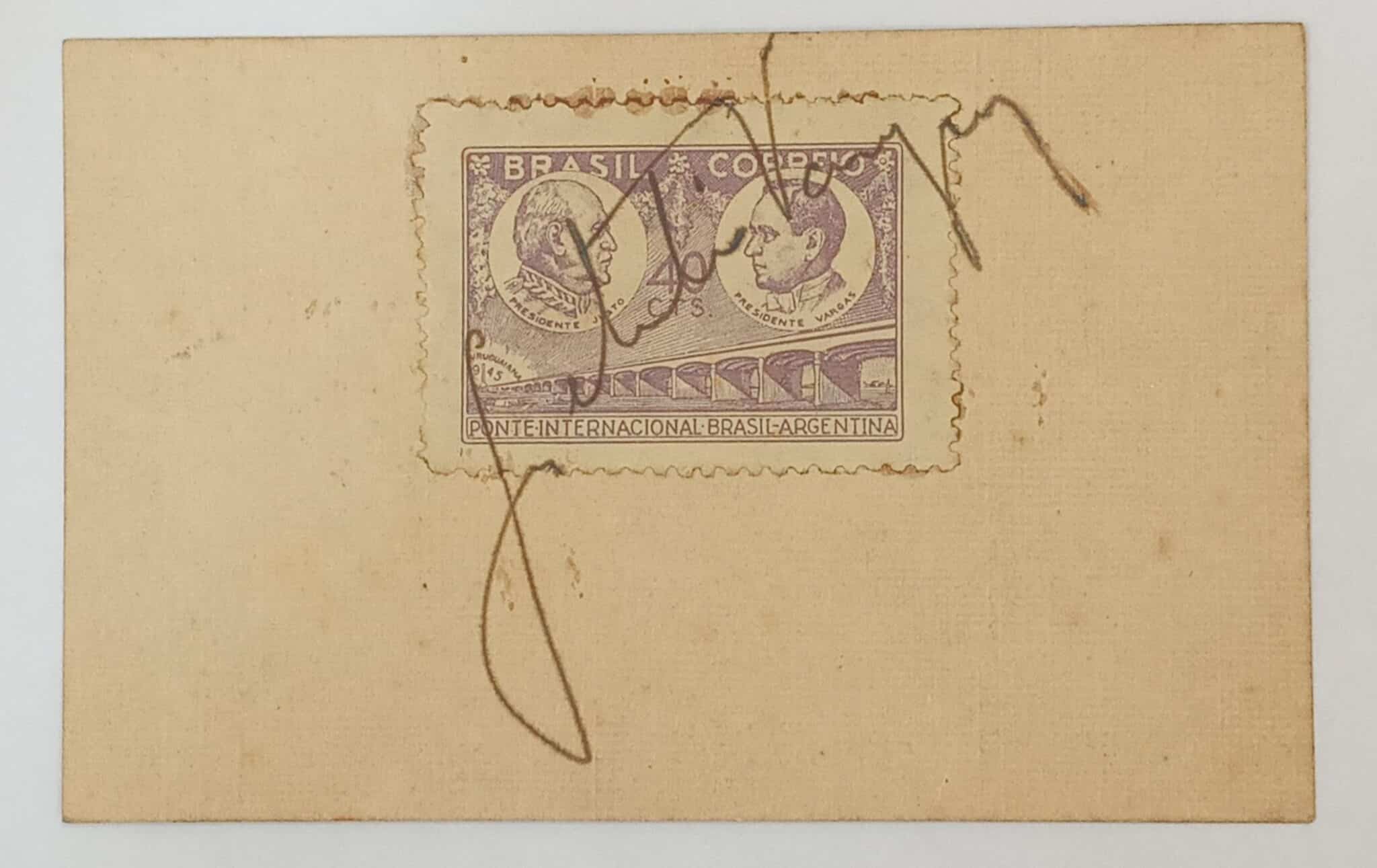 | Casa do Colecionador BRASIL- REPÚBLICA – SELO COMEMORATIVO - RHM #C213 - 40cents. - GETÚLIO VARGAS 1945